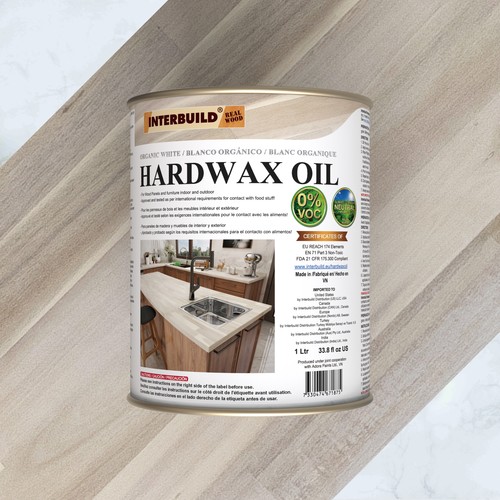 Hardwax Oil Organic White 1000 ml 471-3981D-1V
