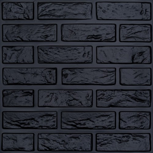 3D Duvar Paneli Siyah C016-1