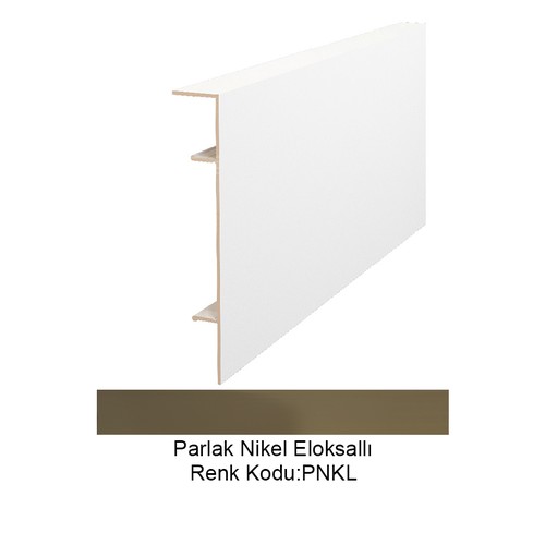 Pro Skirt Flat 8cm Alüminyum Süpürgelik Parlak Nikel Eloksallı Pro-Skirt-Flat-80-PNKL-270