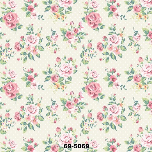 Çiçek Desenli Duvar Kağıdı 69 5069