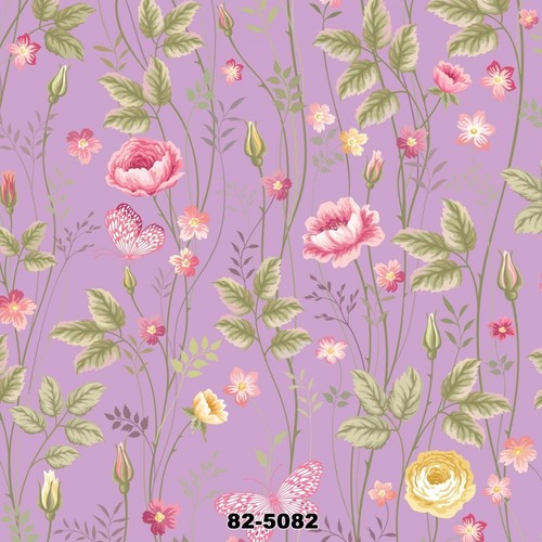 Çiçek Desenli Duvar Kağıdı 82 5082