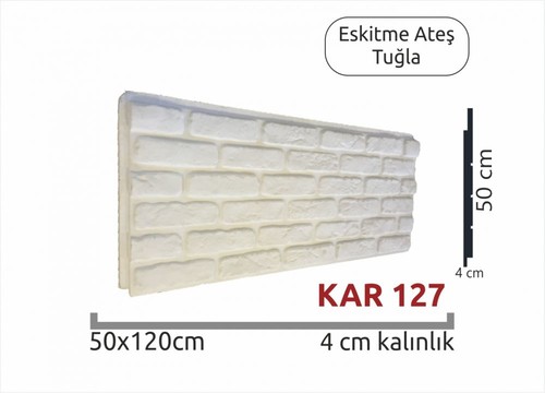 Strafor Dış Cephe Duvar Paneli Eskitme Ateş Tuğla 4cm KAR 127-120x50cm