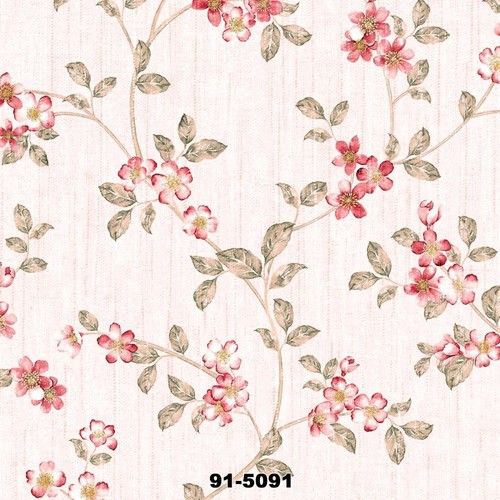 Çiçek Desenli Duvar Kağıdı 91 5091