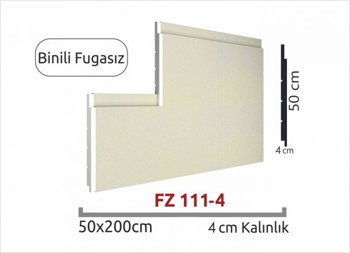Binili Strafor Dış Cephe Duvar Paneli 4cm FZ 111-4-200x50cm