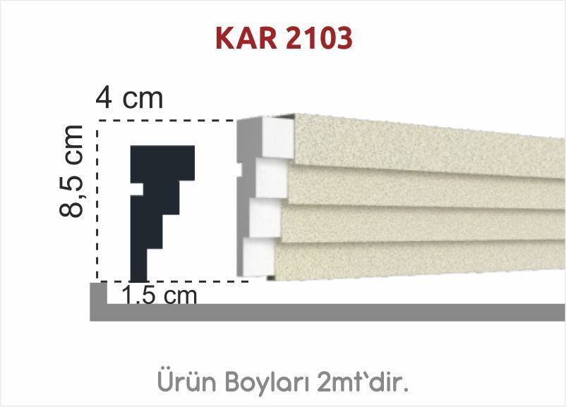 Kedi Merdiveni Söve 8,5cm KAR 2103 Modelini En Uygun Fiyata, 12 Ay