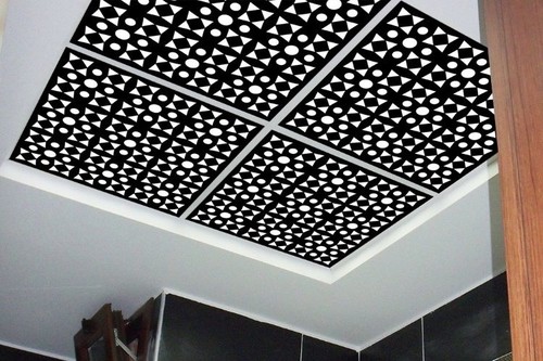 Dekoratif Tavan Paneli Art Siyah - 60x60cm