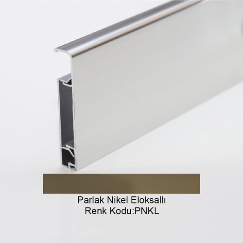Pro Skirt 8cm Alüminyum Süpürgelik Parlak Nikel Eloksallı Pro-Skirt-80-PNKL-270
