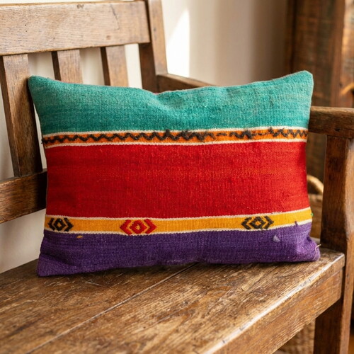 Vintage Kilimli Yastık Kılıfı PLLWRECBIG08 - 35,5x47
