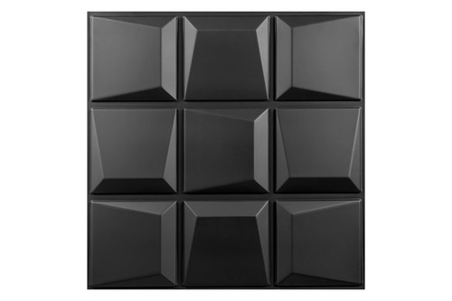 3D Duvar Paneli Siyah C004-1