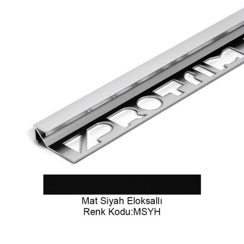 Pro Cubic Alüminyum Köşe Profili 10mm Mat Siyah Eloksallı 10-MSYH-270