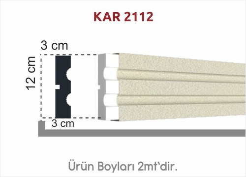 Çift Oluklu Söve 12cm KAR 2112