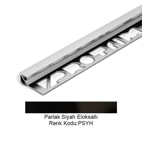 Pro Cubic Alüminyum Köşe Profili 10mm Parlak Siyah Eloksallı 10-PSYH-270