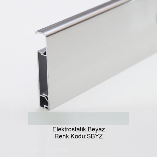 Pro Skirt 10cm Alüminyum Süpürgelik Elektrostatik Beyaz Pro-Skirt-100-SBYZ-270