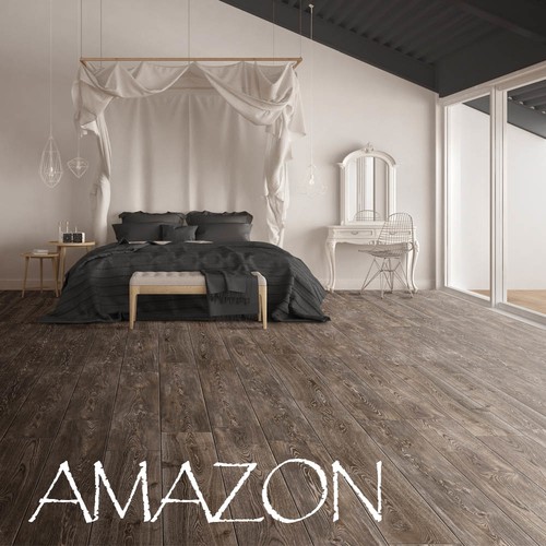 Ege Seramik Amazon Wenge Mat Yer Duvar Seramiği - 20x120