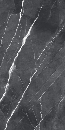 Etili Seramik Aspendos Antrasit Parlak Rektifiyeli Yer Duvar Seramiği 60x120