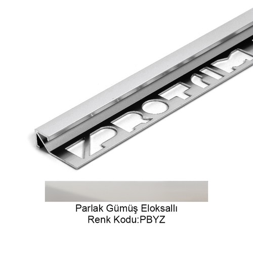 Pro Cubic Alüminyum Köşe Profili 12,5mm Parlak Gümüş Eloksallı 12,5-PBYZ-270