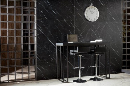 Seramiksan Natural Black Marble Mat Rektifiyeli Yer Duvar Seramiği 934920 - 60X120