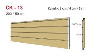 Strafor Dış Cephe Duvar Paneli 3cm CK-13 50x200x3cm
