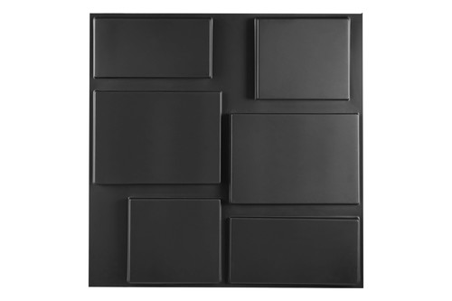 3D Duvar Paneli Siyah C010-2