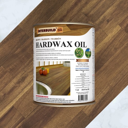 Hardwax Oil Kahverengi 1000 ml 471-7100D-1V
