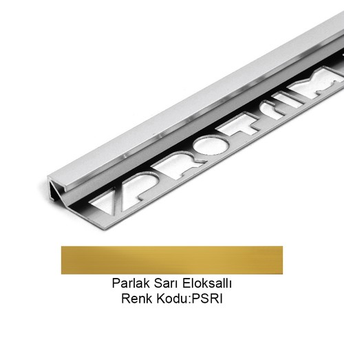 Pro Cubic Alüminyum Köşe Profili 12,5mm Parlak Sarı Eloksallı 12,5-PSRI-270