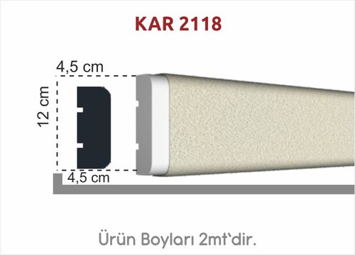 Kenarı Pahlı Düz Söve 12,5cm KAR 2118