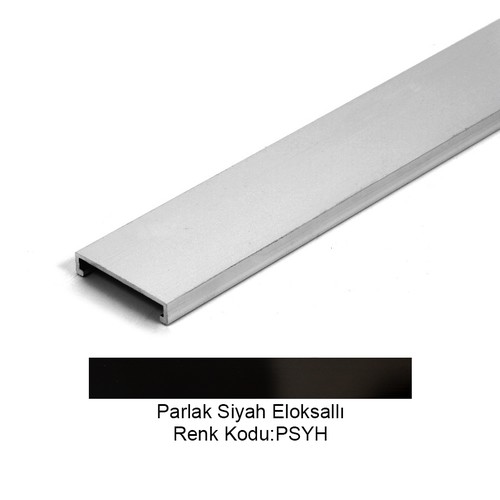 Pro Bord Flat Alüminyum Bordür 50mm Parlak Siyah Eloksallı 50-PSYH-270