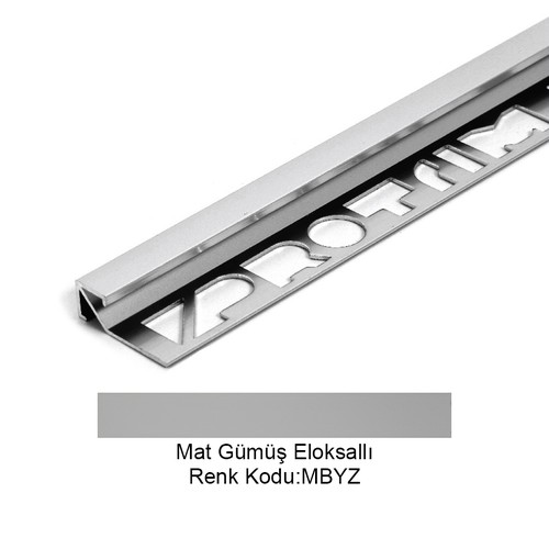 Pro Cubic Alüminyum Köşe Profili 12,5mm Mat Gümüş Eloksallı 12,5-MBYZ-270