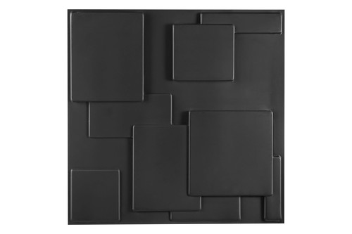 3D Duvar Paneli Siyah C011-1