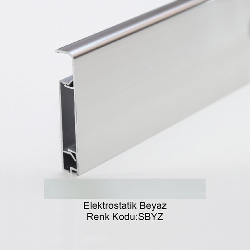 Pro Skirt 12cm Alüminyum Süpürgelik Elektrostatik Beyaz Pro-Skirt-120-SBYZ-270