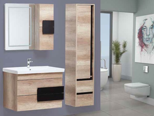 Alya Alaska Banyo Dolabı 80cm