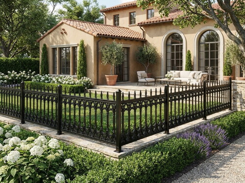 Bahçe Çiti Palace Siyah Panel FRP-11 (80 x 100 cm)