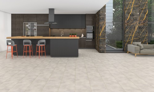 Floorpan Stonex Laminat Parke 10mm Derzli Bej Beton FT014 + 8cm süpürgelik + 3mm Kapron Takım