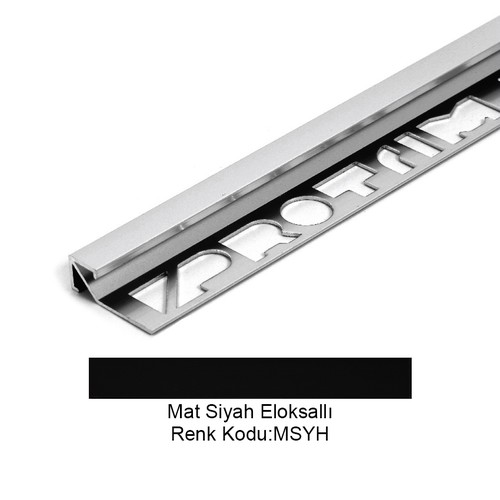 Pro Cubic Alüminyum Köşe Profili 12,5mm Mat Siyah Eloksallı 12,5-MSYH-270