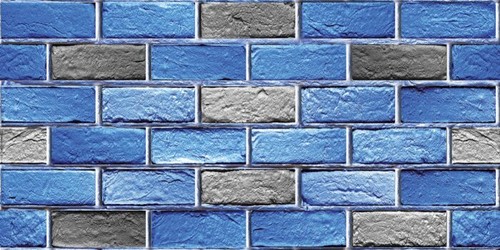 Strafor Tuğla Duvar Paneli Tuğla Taş 3cm 140-Aqua-50x120cm
