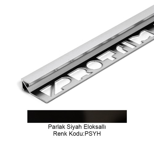 Pro Cubic Alüminyum Köşe Profili 12,5mm Parlak Siyah Eloksallı 12,5-PSYH-270