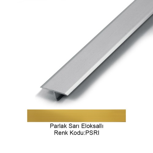 Pro Trans Alüminyum Geçiş Profili 14mm Parlak Sarı Eloksallı 14-PSRI-270