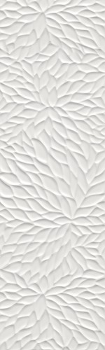 Çanakkale Seramik Wabi Shiro Beyaz Mat Rölyefli Rektifiyeli Dekor Seramiği 310100202670 - 33x110