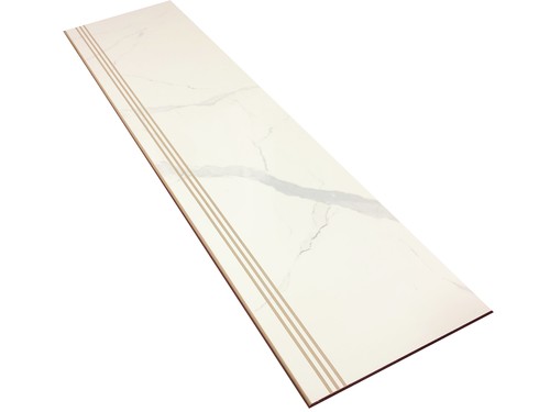 Fortis Beyaz Yarı Parlak Seramik Basamak - 30x120cm