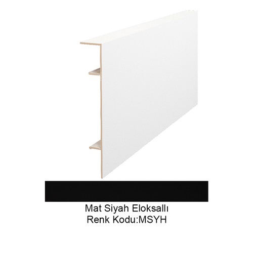 Pro Skirt Flat 6cm Alüminyum Süpürgelik Mat Siyah Eloksallı Pro-Skirt-Flat-60-MSYH-270