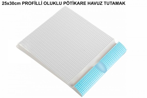 Profilli Oluklu Potikare Açık Mavi Porselen Havuz Tutamak 2232