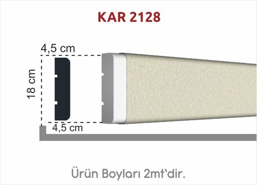 Kenarı Pahlı Düz Söve 18cm KAR 2128