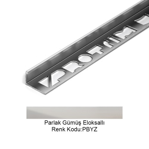 Pro Edge Alüminyum Köşe Profili 4,5mm Parlak Gümüş Eloksallı 4,5-PBYZ-270