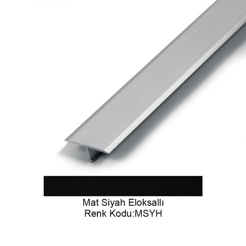 Pro Trans Alüminyum Geçiş Profili 14mm Mat Siyah Eloksallı 14-MSYH-270