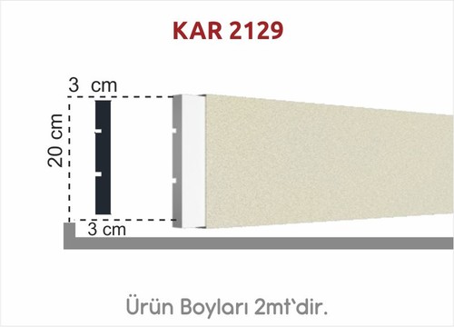Düz Söve 20cm KAR 2129