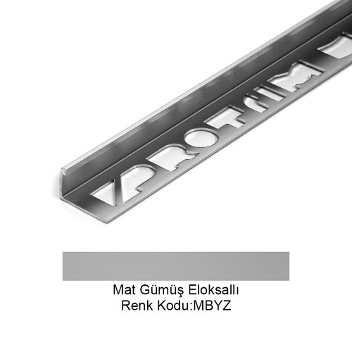 Pro Edge Alüminyum Köşe Profili 4,5mm Mat Gümüş Eloksallı 4,5-MBYZ-270