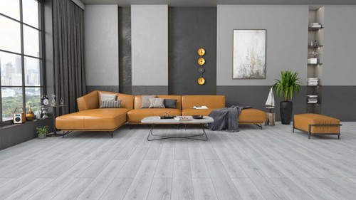 Floorpan Sunex Laminat Parke Gri Meşe 8mm + 6cm süpürgelik + 3mm Kapron Takım