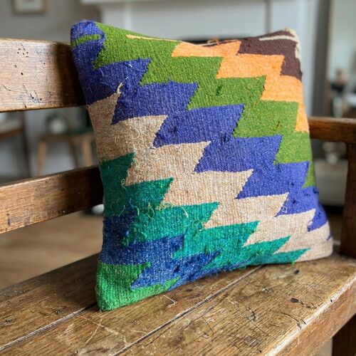 Vintage Kilimli Yastık Kılıfı PLLWSQR1447 - 40x40