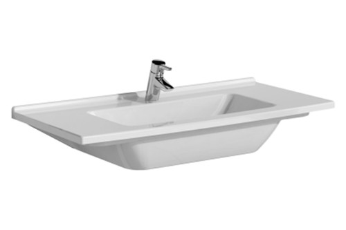 Vitra S50 Beyaz Etajerli Lavabo 100x46cm 5479B003-0001