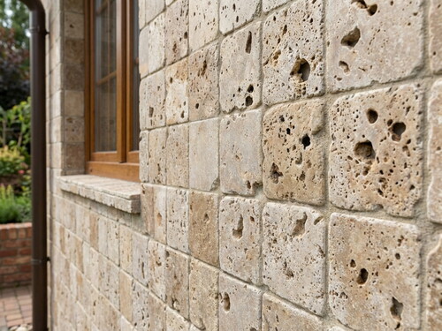 Gobek Traverten Eskitme Taş Noce Antik Filesiz 10x10cm